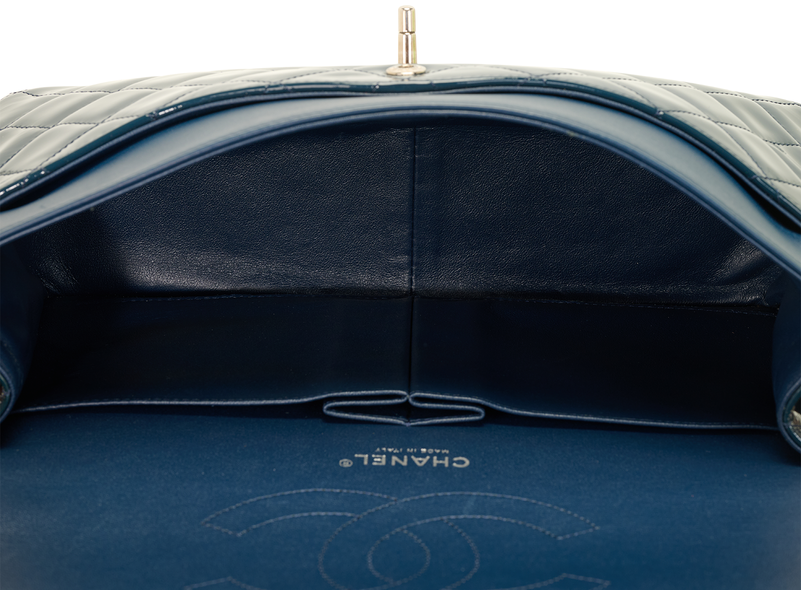 Classic Jumbo Double Flap, &pound;3,900, Handbags, Blue, Patent Leather, Other view